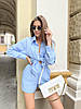 Яскравий літній жіночий костюм Sunny сорочка широкого крою та вільні шорти Dslip3844, фото 8