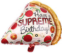 Фольгована кулька велика фігура Піца "Supreme" 50х57см Китай