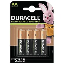 Акумулятор Duracell Rechargeable DX1500 AA/HR06 Ni-MH 2500 mAh BL 4шт