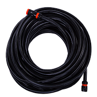 Шланг поливний гумовий неармований низького тиску з комплектом конекторів діаметр 19 мм.