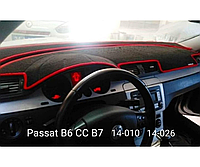 Накидка на панель VOLKSWAGEN PASSAT B7 2010-2015, Чехол/накидка на торпеду авто Фольксваген Пассат Б7