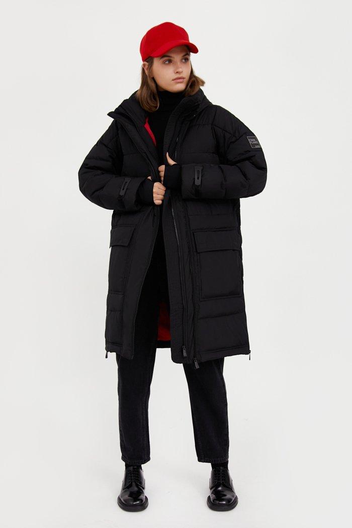 Зимова жіноча парку Finn Flare A20-13021-200 Down fill чорна M, фото 1