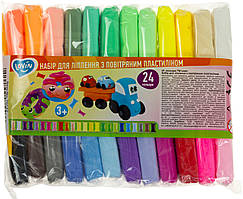 Набір для ліплення "Lovin'Do" з повітряним пластілином 24кольор. №70132(20)