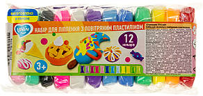 Набір для ліплення "Lovin'Do" з повітряним пластілином 12кольор. №70137(45)