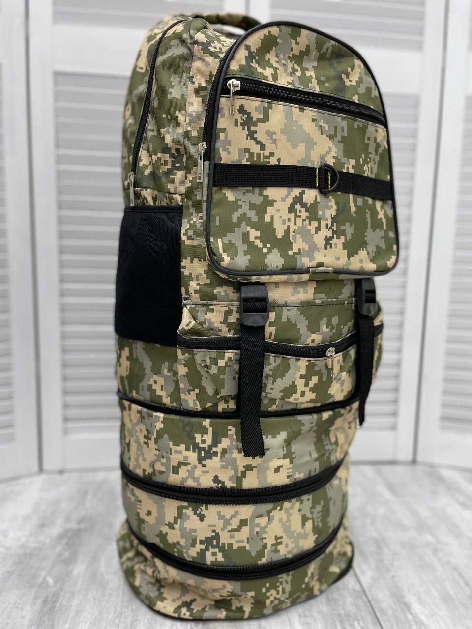 Баул армейский, Баул рюкзак, сумка-баул тактическая, баул военный, баул зсу, Баул 75 литров камуфляж