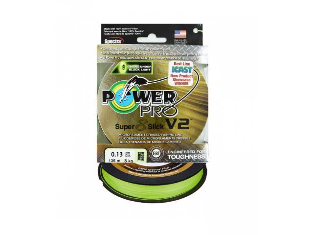 Шнур Power Pro Super 8 Slick V2 (Moon Shine) 135m 0.23 mm 38lb/17.0 kg