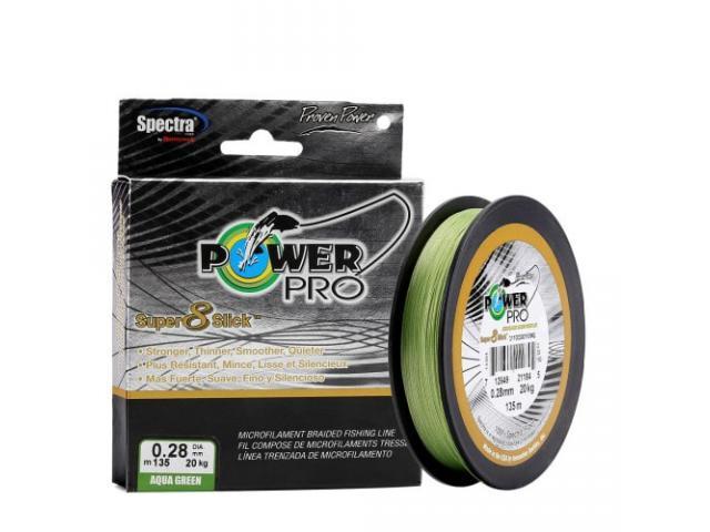 Шнур Power Pro Super 8 Slick 135m Aqua Green 0.23mm 17kg/38lb