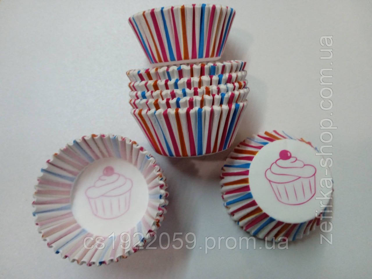 Купить Бумажные формы для кексов, 100 шт, цена 40 ₴ — Prom.ua (ID ...