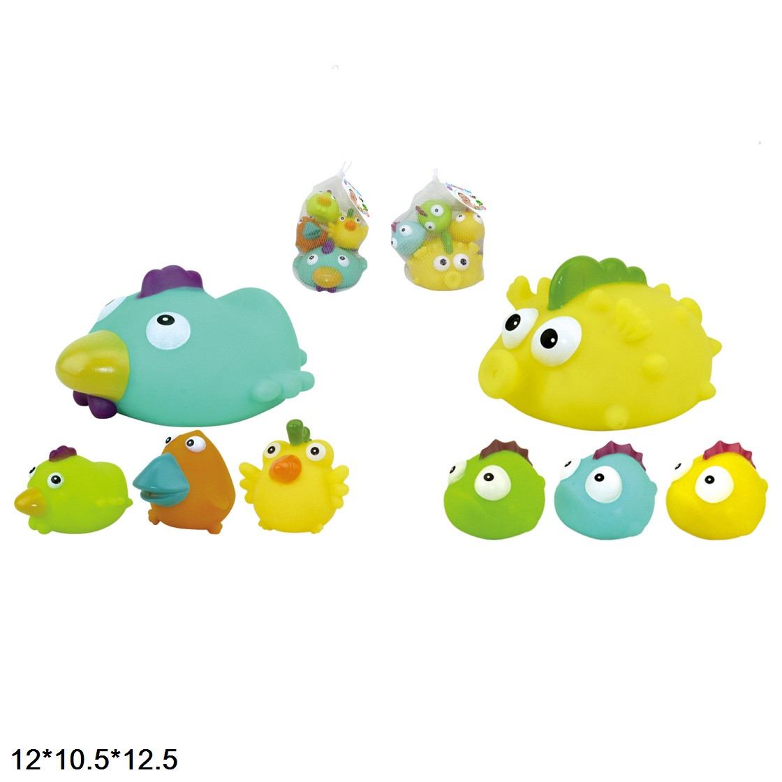 Пищалка для купання у ванній, 2 види, 4шт, SDH-10056/10057
