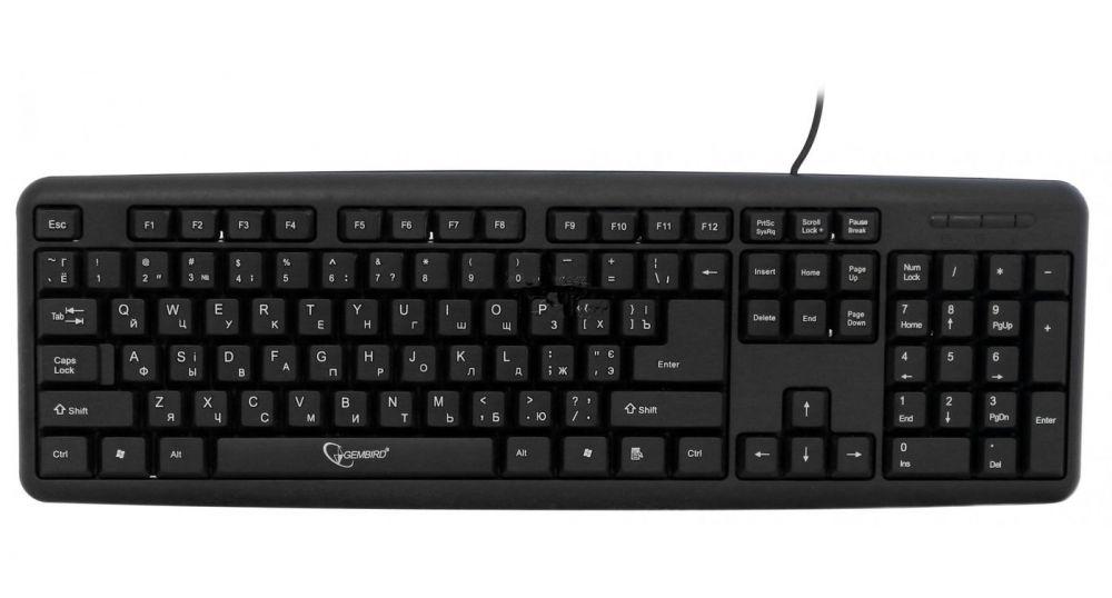 Клавіатура дротова Gembird KB-U-103-UA (USB) Black