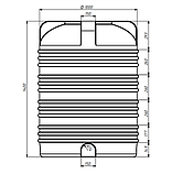 Місткість харчова для води 1000 літрів, фото 2