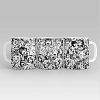 Білий кухоль (чашка) з принтом "ахегао - ahegao" Push IT