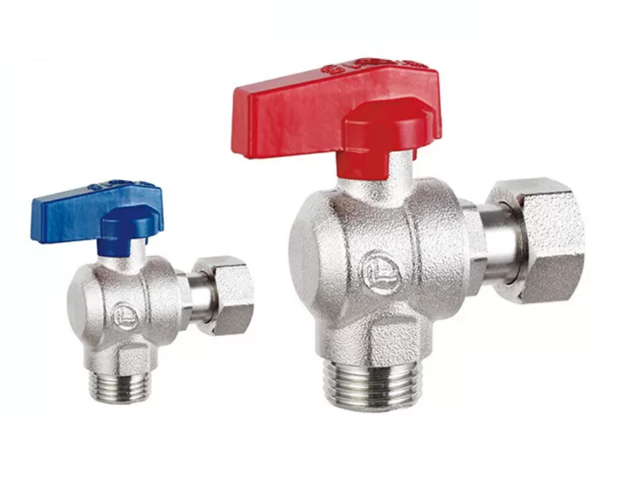 Кран кулькових кутових з накидною гайкою Duble-lin з ручкою 3/4" ВН (78-105)