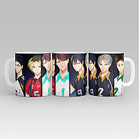 Білий кухоль (чашка) з принтом "волейбол - haikyu Mockup" Push IT