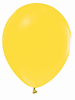 Латексный воздушный шар без рисунка Balonevi Жёлтый пастель, 10" 25,5 см