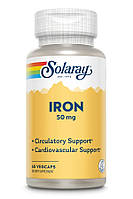 Железо хелат железа (Iron) Solaray, 50 мг 60 растительных капсул