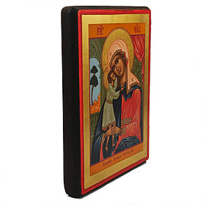 Ікона Божа Матір Стягнення Загиблих 19 Х 26 см Ручний розпис з нанесенням сусального золота, фото 2