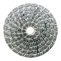 Алмазный гибкий шлифовальный круг металлизированный на липучке №100