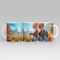 Білий кухоль (чашка) з принтом "Геншин - genshin 2" Push IT