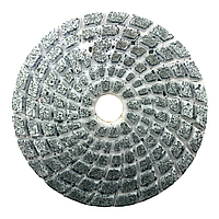 Алмазный гибкий шлифовальный круг металлизированный на липучке №400
