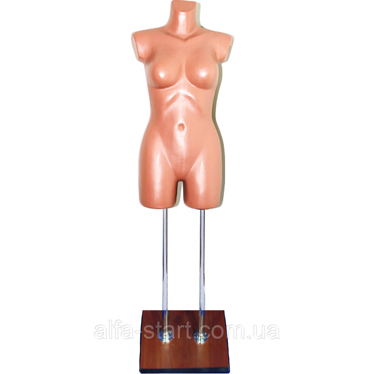 Манекен жіночий КоСТЮМНИЙ на хромованих ніжках тілесного кольору розмір 46, фото 1