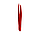 Пінцет для брів Staleks PRO Expert 11 Type 5r, точковий, 9,5 см, колір червоний, фото 4