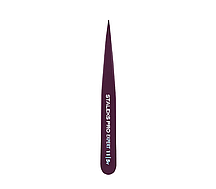 Пінцет для бровей Staleks PRO Expert 11 Type 5v, точковий, 9,5 см, колір фіолетовий