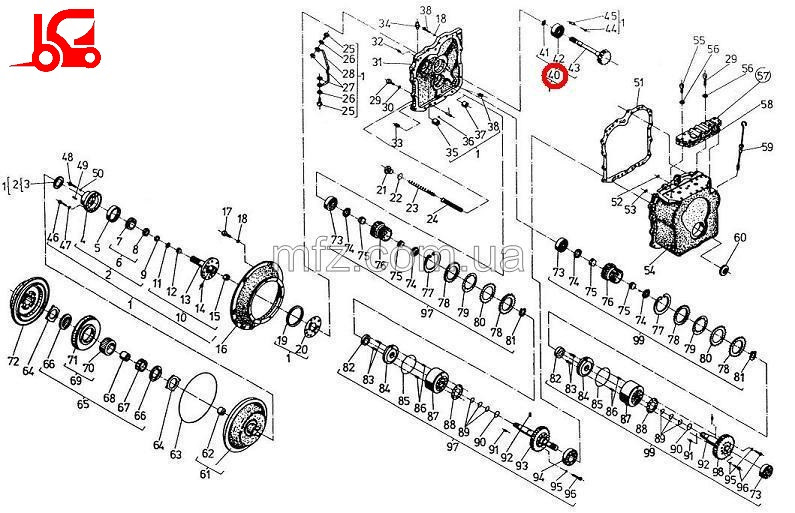 Вхідний вал 6855 01.01.00Cn 148236 Балканкар ДВ1792