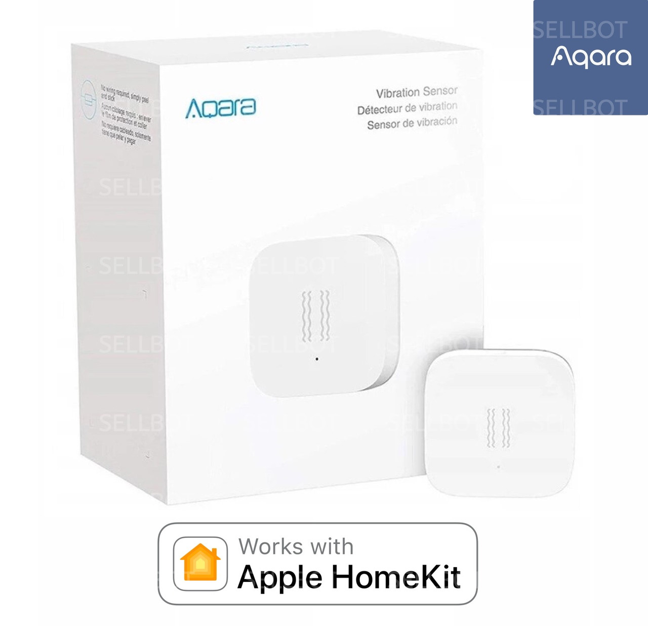 Датчик вібрації Aqara Vibration Sensor Detector (DJT11LM/AS009CNW01) Датчик вибрации Apple HomeKit
