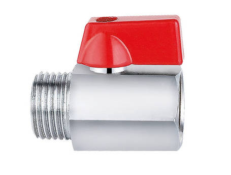 Кран кулькової для сантехнічних приладів Duble-lin Mini з ручкою 1/2" ВН (78-108), фото 1