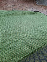 Мебельная ткань велюр ковровка производства Турция на натуральной шелковой основе сублимация 5044-зеленый