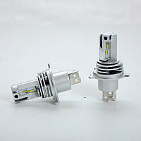 Лампа LED H4 радиатор+кулер 4000Lm "FORT" F4MINI /CSP/25W/6000K/IP65/9-16v (2шт) 10мес.гарантия
