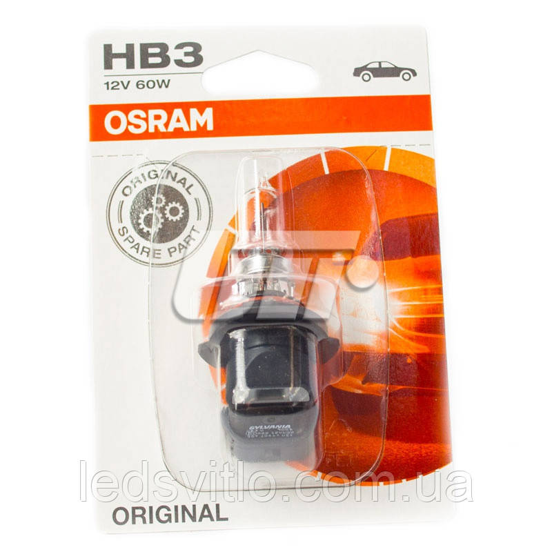 Автомобільна галогенна лампа OSRAM HB3 9005 12V 60W ORIGINAL