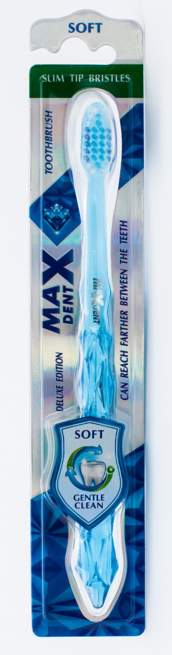 MaxDent Зубна щітка м'яка Soft Gentle Clean Blue ( 3800 023417994)