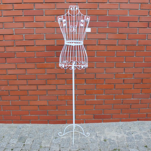 Манекен для одягу жіночий, метал, білий, OR-1204