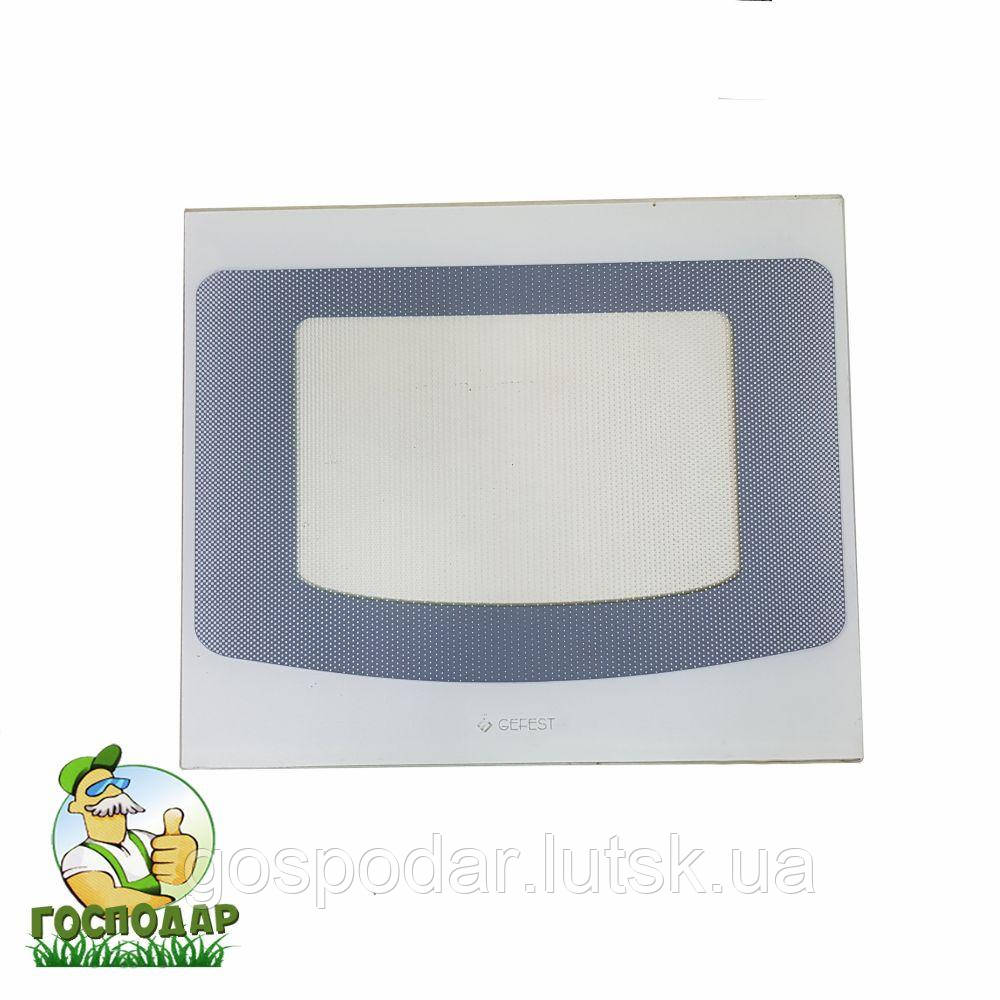 Панорамне скло біле газової духовки плити  Брест-300  Гефест (Gefest) 47,8 х 40 см, фото 1