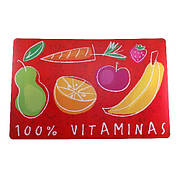 Підставка кухонна двостороння Vitamin 44х28.5 см червоний CH-4107