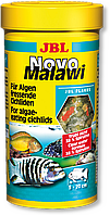 Основной корм для водорослеядных цихлид NovoMalawi 250мл. JBL 30010