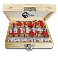 Набір фрез для дерева 12 од. Intertool HT-0071