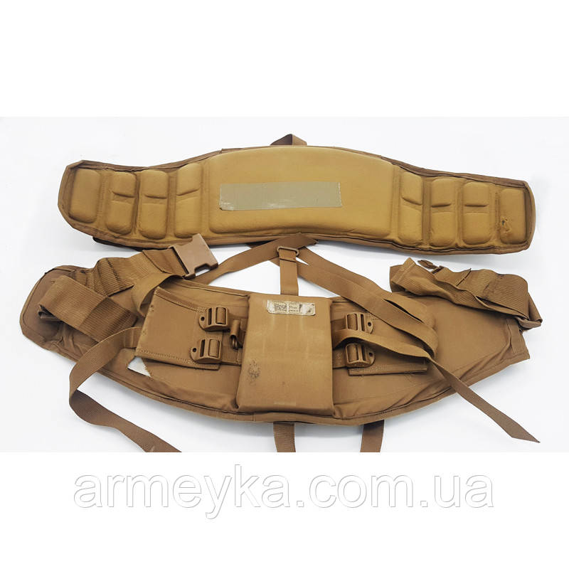 Комплектуючі рюкзаків, Пояс USMC Filbe Molle Pack Hip Belt, койот, комбінований, оригінал США