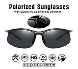 Чоловічі ультралегкі сонцезахисні окуляри з поляризацією, COOLPANDAS, TR90, фото 8