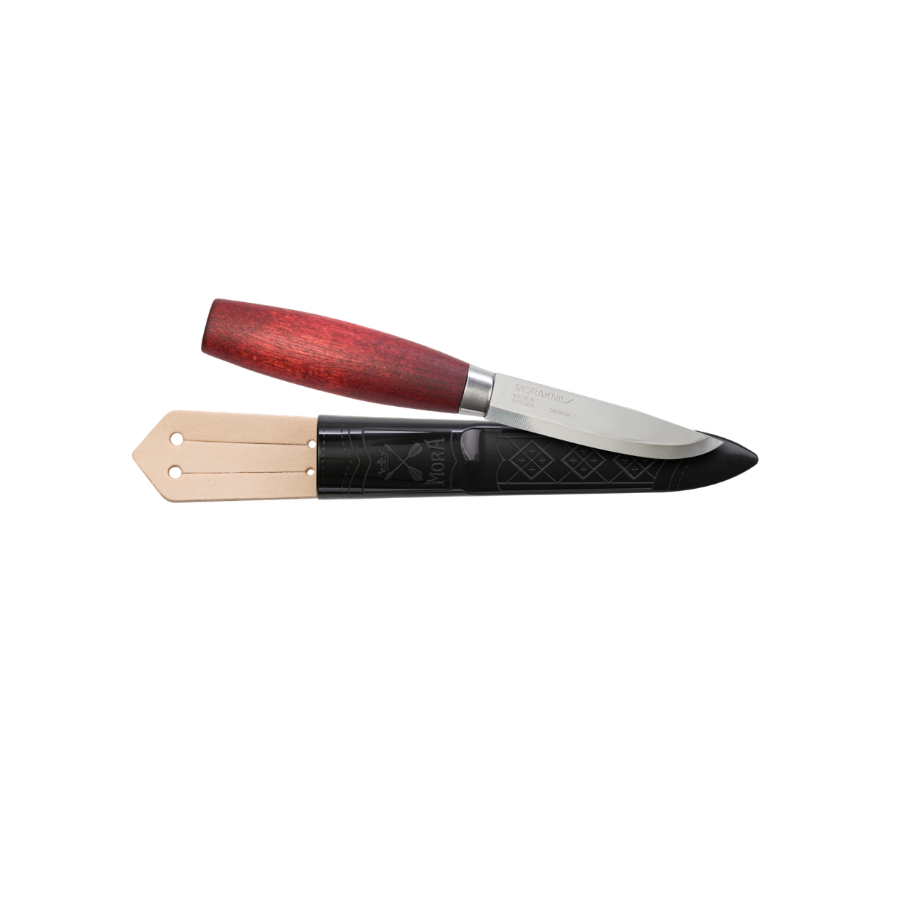 Ніж із високовуглецевої сталі MORAKNIV Classic No 1/0 — High Carbon Steel Blade — Red NZ-CA1-CS-25