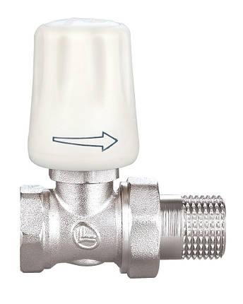 Кран вентиляльний для радіаторів опалення Duble-lin прямо 3/4" ВН (78-118), фото 1
