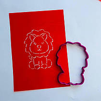 3D-формочки-вирубки для пряників "Лев 5"