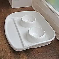 Пластиковий піднос Ferplast LINDO з мисками для котів і собак, фото 5