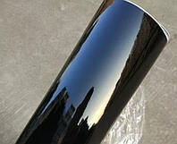Черный глянец панорама, виниловая пленка, трехслойная 180 микрон 1м*1.52м