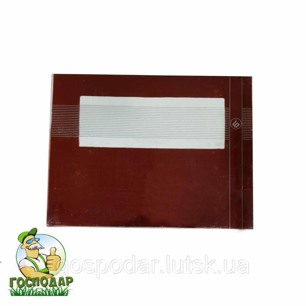 Оригінальне зовнішнє панорамне скло до газової плити Брест 1457 розміром 584 х 440 б/у, фото 1