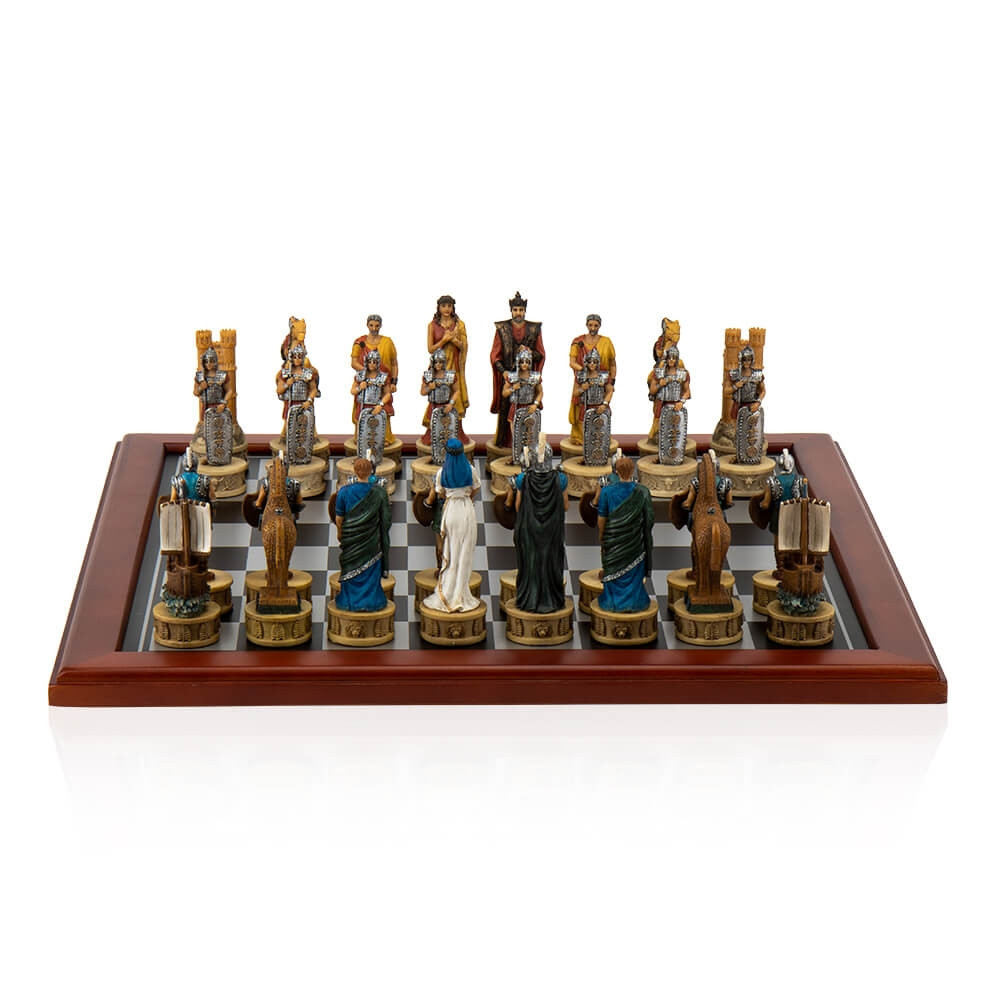 Настольные Шахматы подарочные Veronese Троя 48х48 см фигурки из полистоуна 73299YA - фото 3 - id-p1638633075