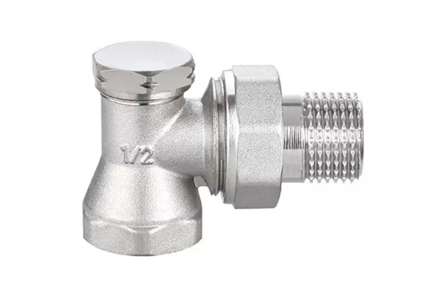 Кран вентиляльний для радіаторів опалення Duble-lin нижній кут 3/4" ВН (78-120)