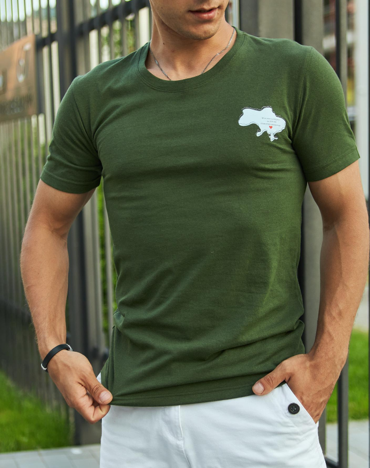 Чоловічі футболки для повсякденного носіння з патріотичним принтом для чоловіків, фото 1